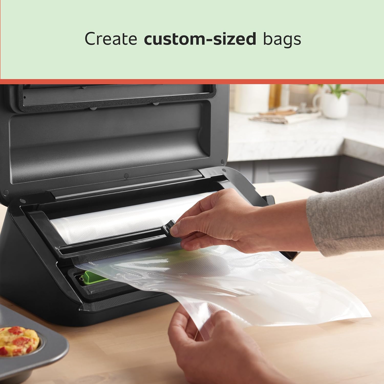 FoodSaver Custom Fit Vacuum Sealer Rolls,Airtight Food Storage and Sous Vide Rolls,BPA-Free,11 x 16',(Pack of 18)