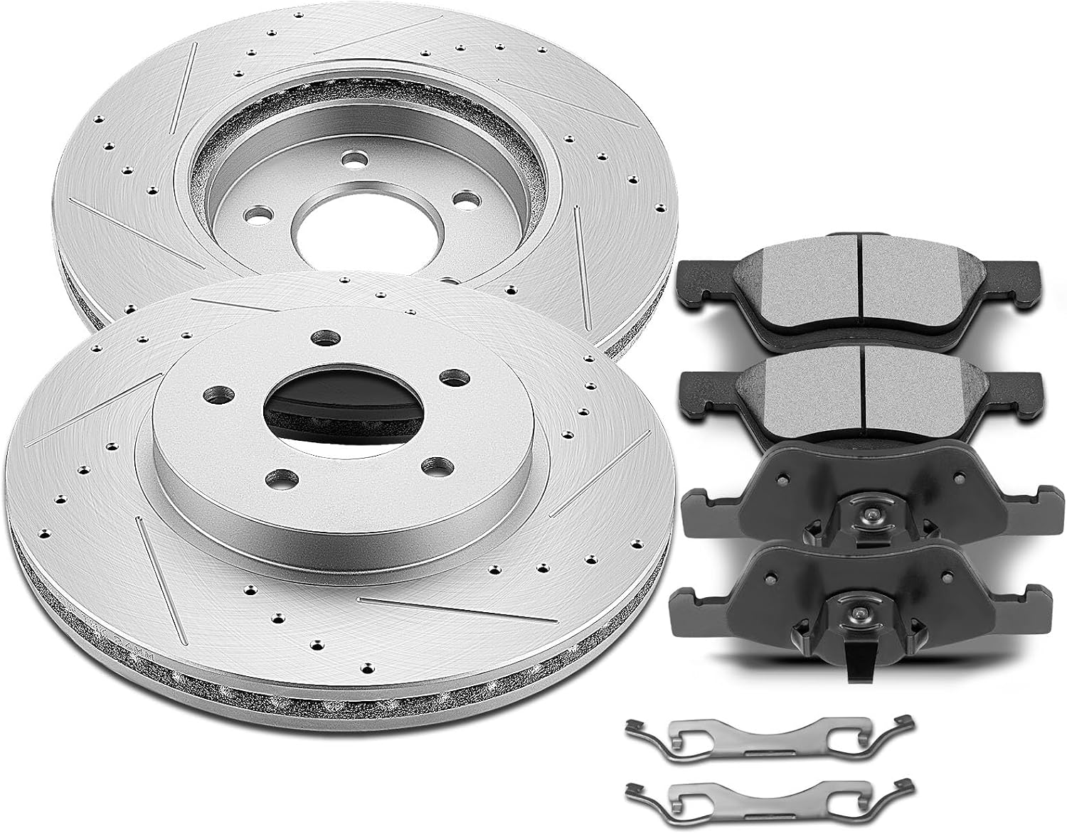SCITOO Front 11.92' Brake Pads and Rotors Kits Fit For Ford For Escape 2005 2006 2007 2008 2009 2010 2011 2012,For Mazda Tribute 2005-2006 2008-2011,For Mercury Mariner 2005-2011