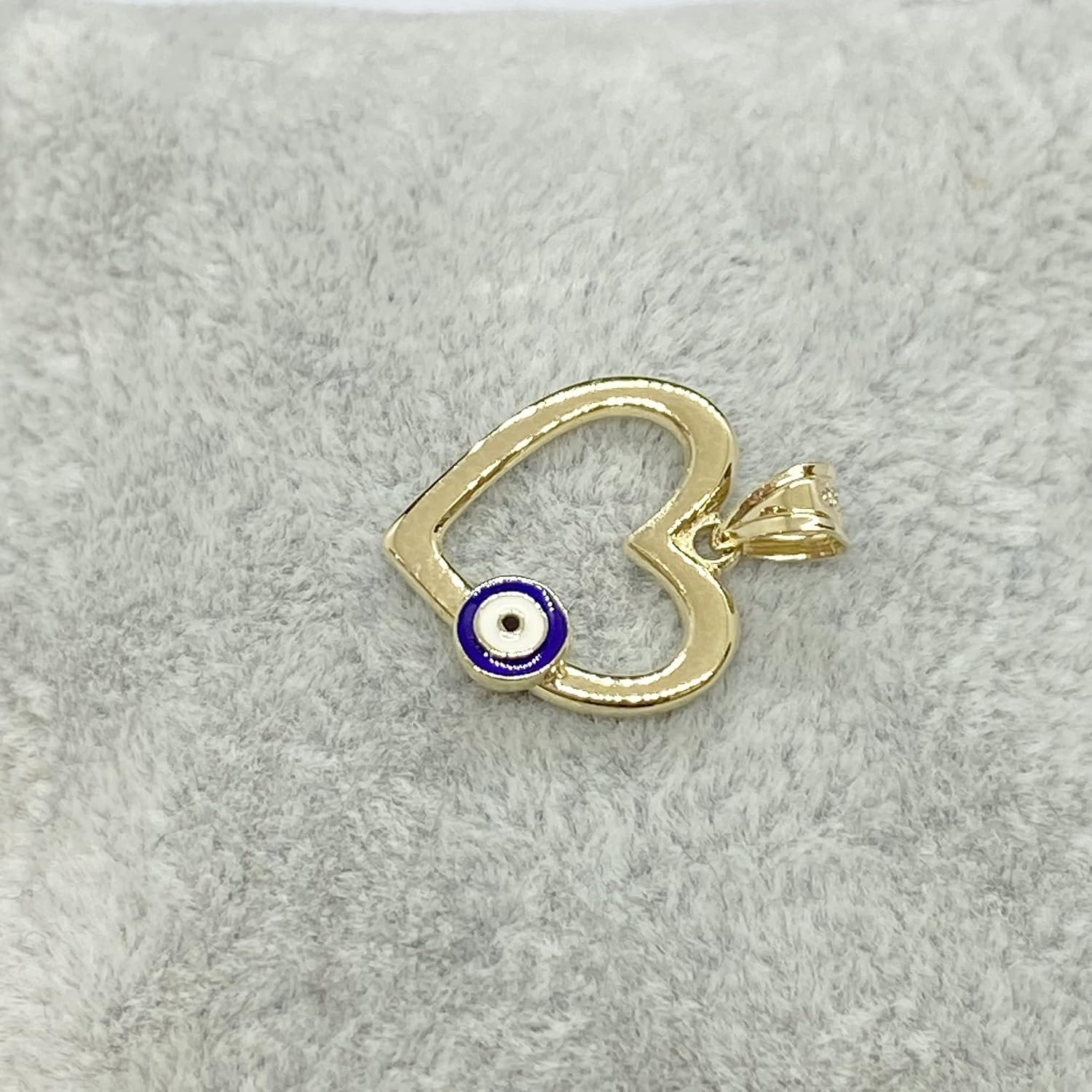 14K Real Solid Gold Heart Necklace for Women, Open Heart Dainty Charm Pendant, Christmas Birthday Gift for her mom girls, Handmade Jewelry