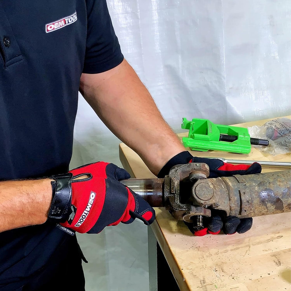 OEMTOOLS Medium Duty U Joint Puller for Trucks, Buses & Farm Equipment - Class 4-6, U Joint Removal Tool for Drivelines, U Joint Tool Removes Seized Bearing Cups, 24548