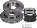SCITOO - Brake Kits For Ford For Expedition 2010-2021,For F-150 2010-2020,For Lincoln For Navigator 2010-2021 Front Disc Brake Rotors and Semi Metallic Brakes Pads Replacement: 54153;D1414-8528