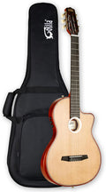 Electronic Classical Portable Guitar SILENT GUITAR Classic Nylon String Travel Portable Guitars Solid Cedar top Okoume body