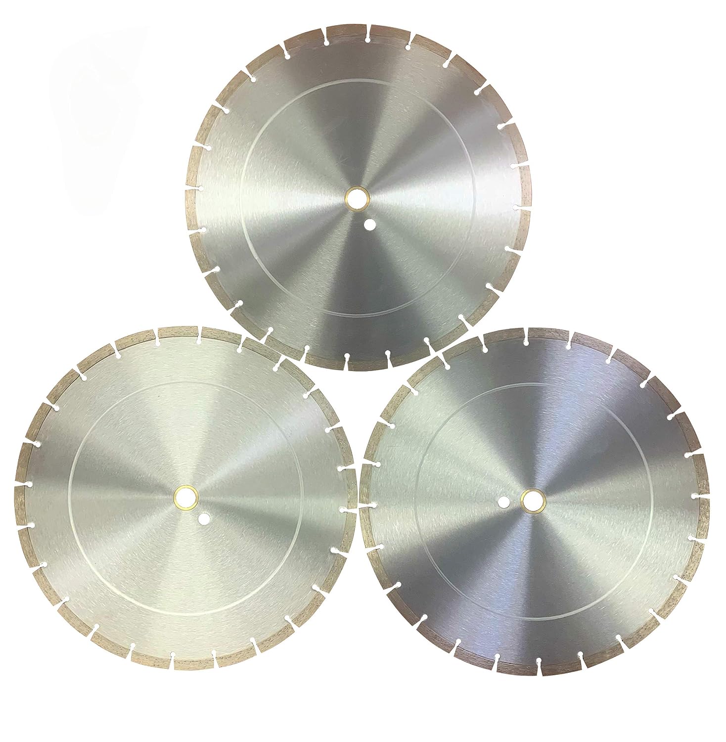 (3 Pack) ALSKAR DIAMOND14 inch Dry or Wet Cutting General Purpose Power Saw Segmented Diamond Blades for Concrete Stone Brick Masonry (14' - 3 pcs)