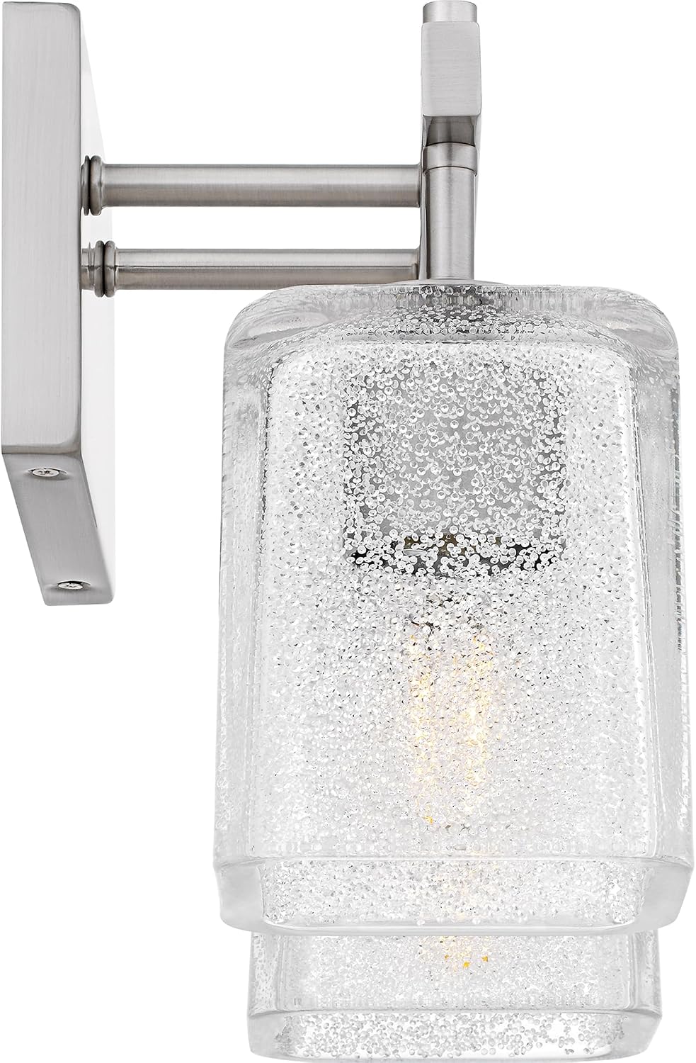 Quoizel Brenthouse Bath Vanity Light, 13.5 Inch 2-Light Bathroom Fixture, Brushed Nickel Modern Industrial Light, 100W Max, for Bathroom, Bedroom or Kitchen