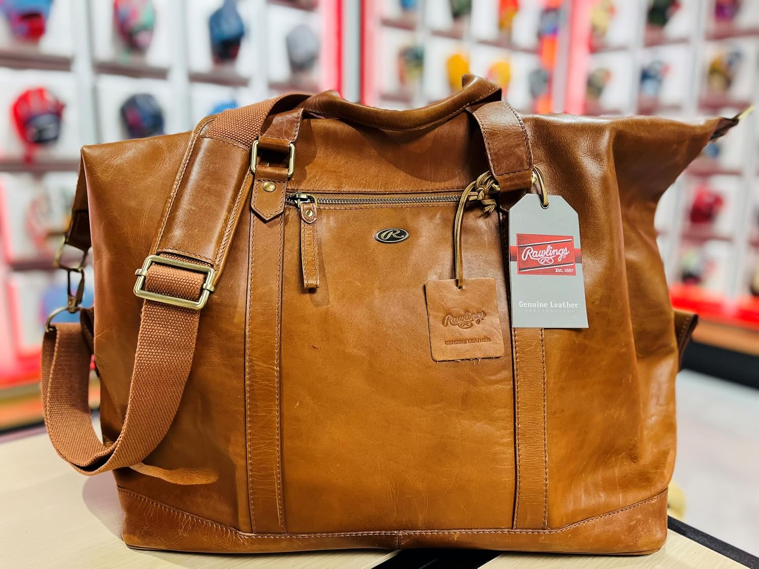 Rawlings | Leather Weekender Duffle Bag Collection | Genuine Leather | Multiple Styles & Colors