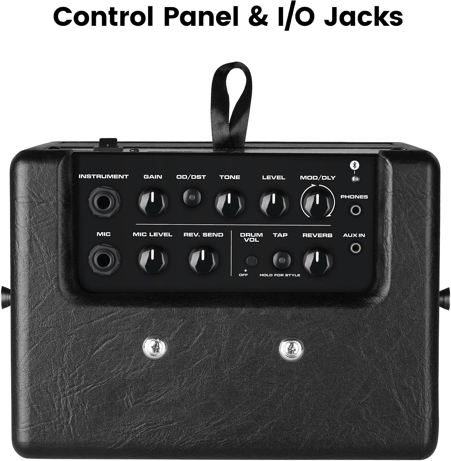 NUX Mighty 8BT MKII 8W Portable Modeling Amp, Acoustic, Electric, Bass Guitar amp Modeling and Cabinet IRs, Bluetooth，36 Default IRs, 6.5' FRFR Speaker,7 Presets, Drum Machine