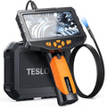 Teslong Inspection Camera, Dual Lens Borescope Camera with Light, NTS300 5' IPS Industrial Endoscope, 1080P Waterproof Flexible Mechanic Fiber Optic Snake Scope Cam for Wall Automotive Engine (3.3FT)
