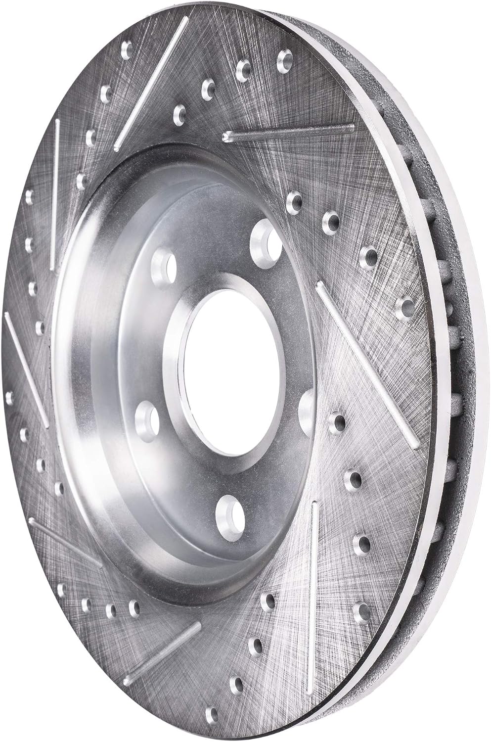 Detroit Axle - Brake Rotors for 2014-2017 Land Rover Range Rover Sport 2017 Discovery Drilled and Slotted Disc Brake Rotors Replacement : 14.17' inch Front and 13.78' inch Rear Rotor