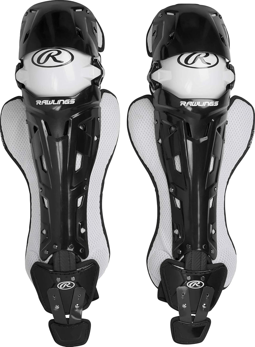 Rawlings Rawlings | MACH Catcher's Leg Guards | Baseball | NOCSAE Certified | Adult & Intermediate Sizing | Multiple Colors