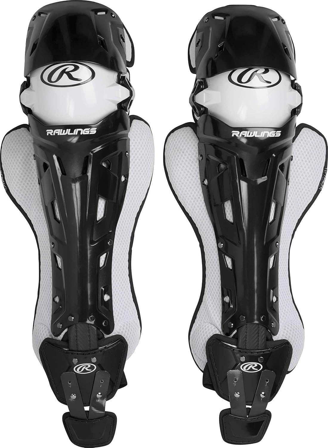 Rawlings Rawlings | MACH Catcher's Leg Guards | Baseball | NOCSAE Certified | Adult & Intermediate Sizing | Multiple Colors