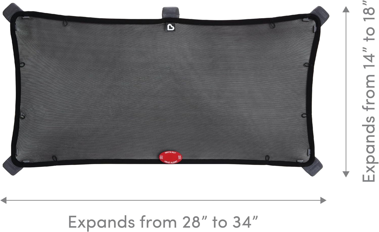 Munchkin® Brica® Magnetic Stretch to Fit™ Sun Shade, Black (Pack of 12)