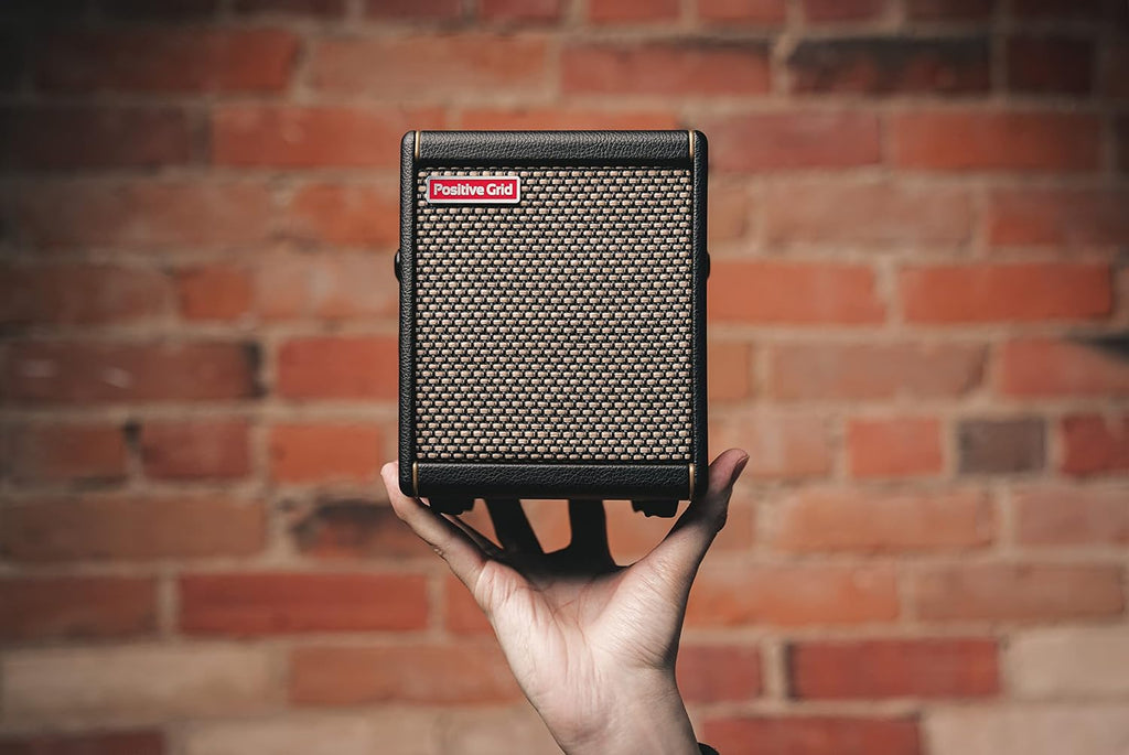 Positive Grid Spark MINI 10W Small Smart Guitar Amp & Bluetooth Speaker | Portable Sound for Guitar Playing at Home or On the Go | Black