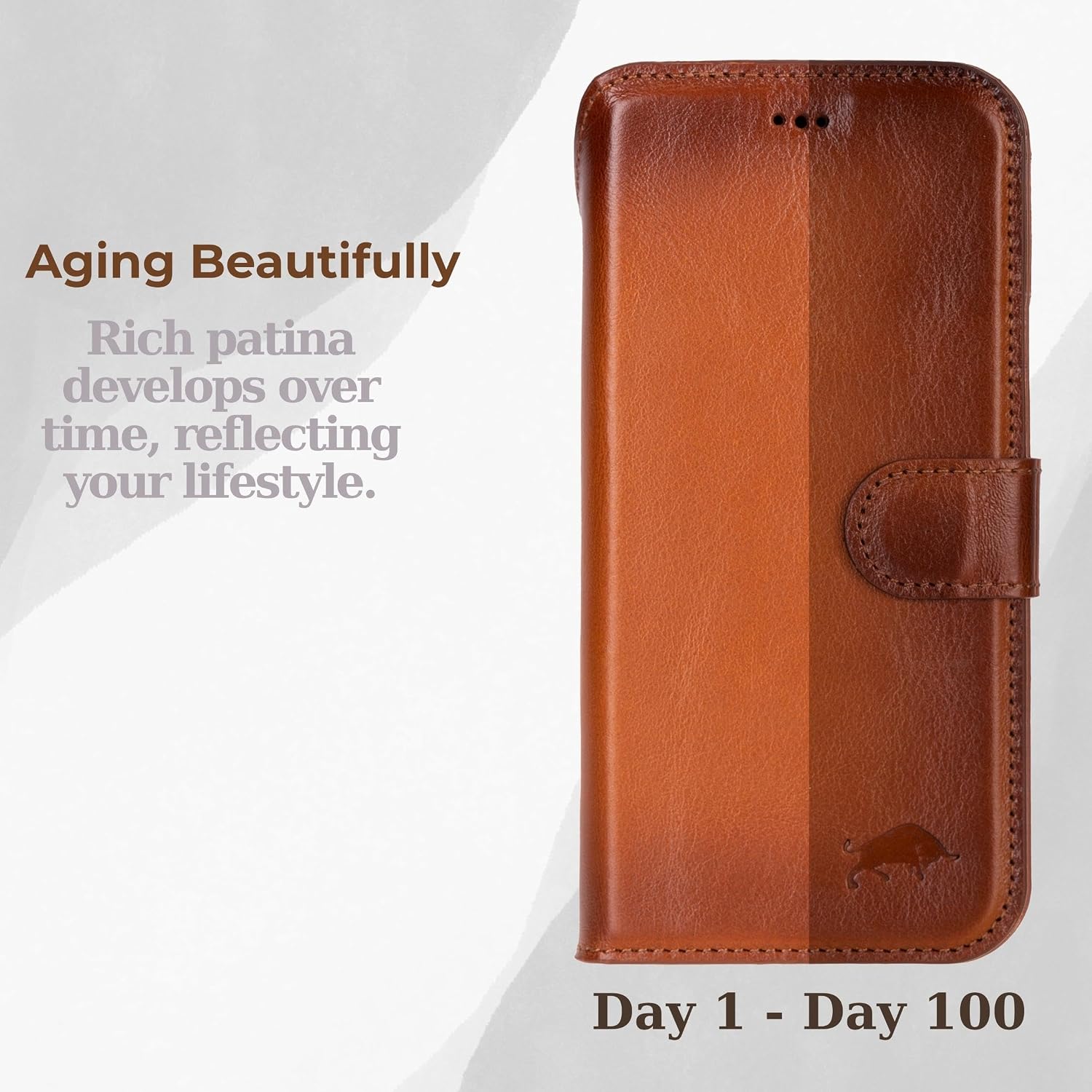 VENOULT Leather Wallet Case for iPhone 17 Pro Max, Full Grain Genuine Leather, Magnetic Detachable, 4 Card Holder, Buesiness Style, Compatible with MagSafe, RFID, Handmade (Chestnut Brown)
