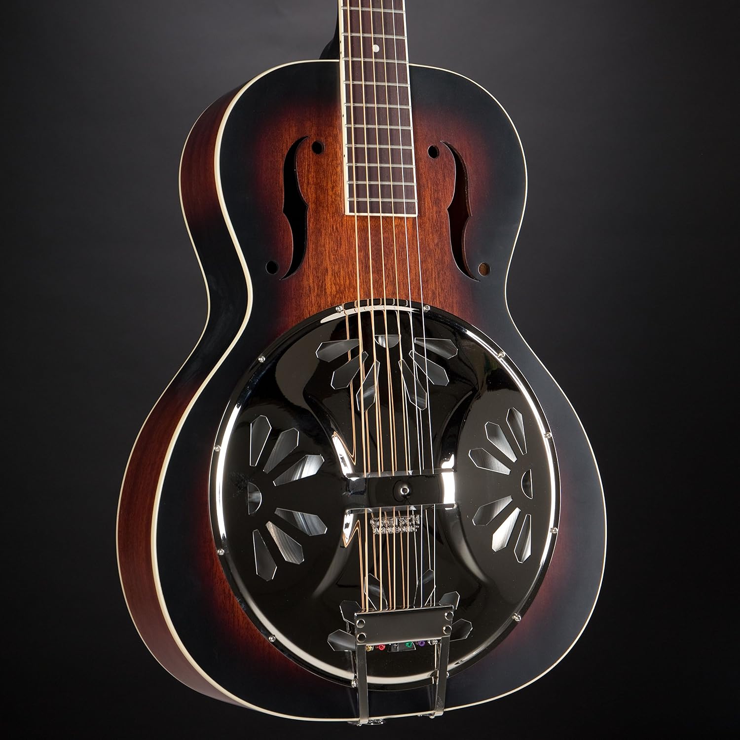 Gretsch G9220 Bobtail Round-Neck Mahogany Body Resonator - 2-Color Sunburst, Padauk Fingerboard