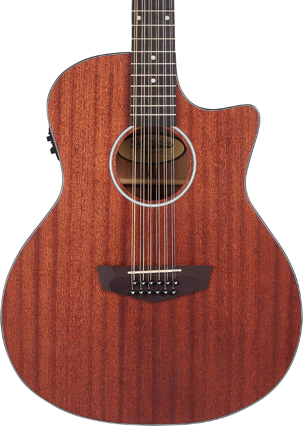 D'Angelico DAPLSG212MAHCP Premier Fulton 12 String Acoustic-Electric Guitar, Right - Natural