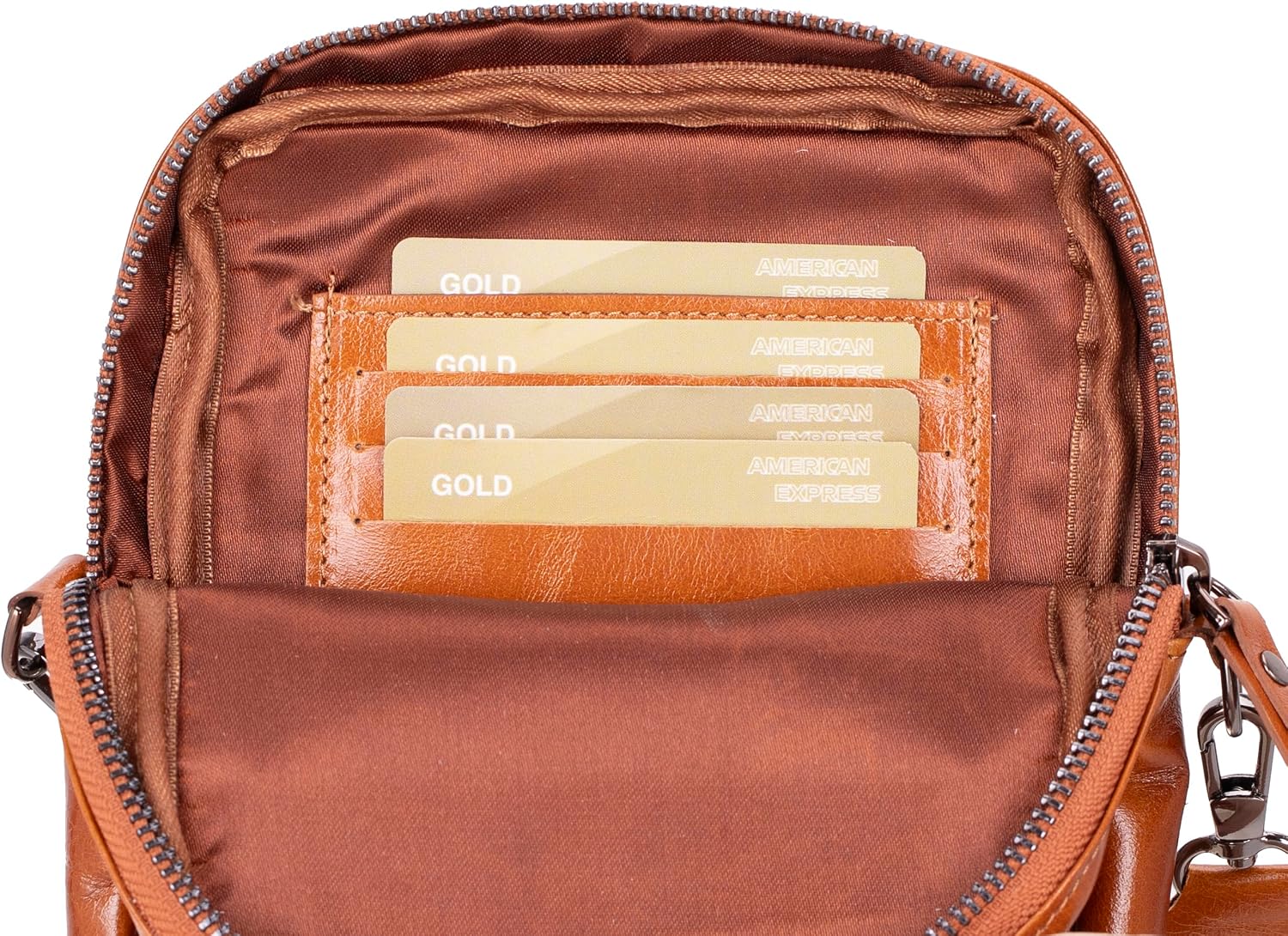 VENOULT Crossbody Leather Wallet for Man or Women fits iPhone 16 Pro MAX
