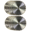 (10 Pack) ALSKAR DIAMOND ADLSS 12 inch Dry or Wet Cutting General Purpose Segmented High Speed Diamond Saw Blades for Concrete Stone Brick Masonry with Arbor 1'-20mm (12' - 10 pcs)