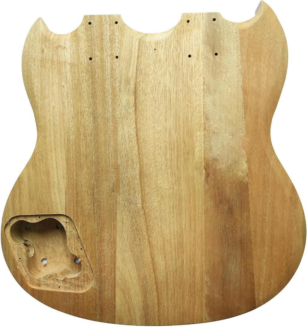 DIY Double Neck Guitarr Kits Beginner Kits 12 String Right Handed with Mahogany Body Mahogany Neck Rosewood Fingerboard Chrome Hardware Build Your Own Guitarr.