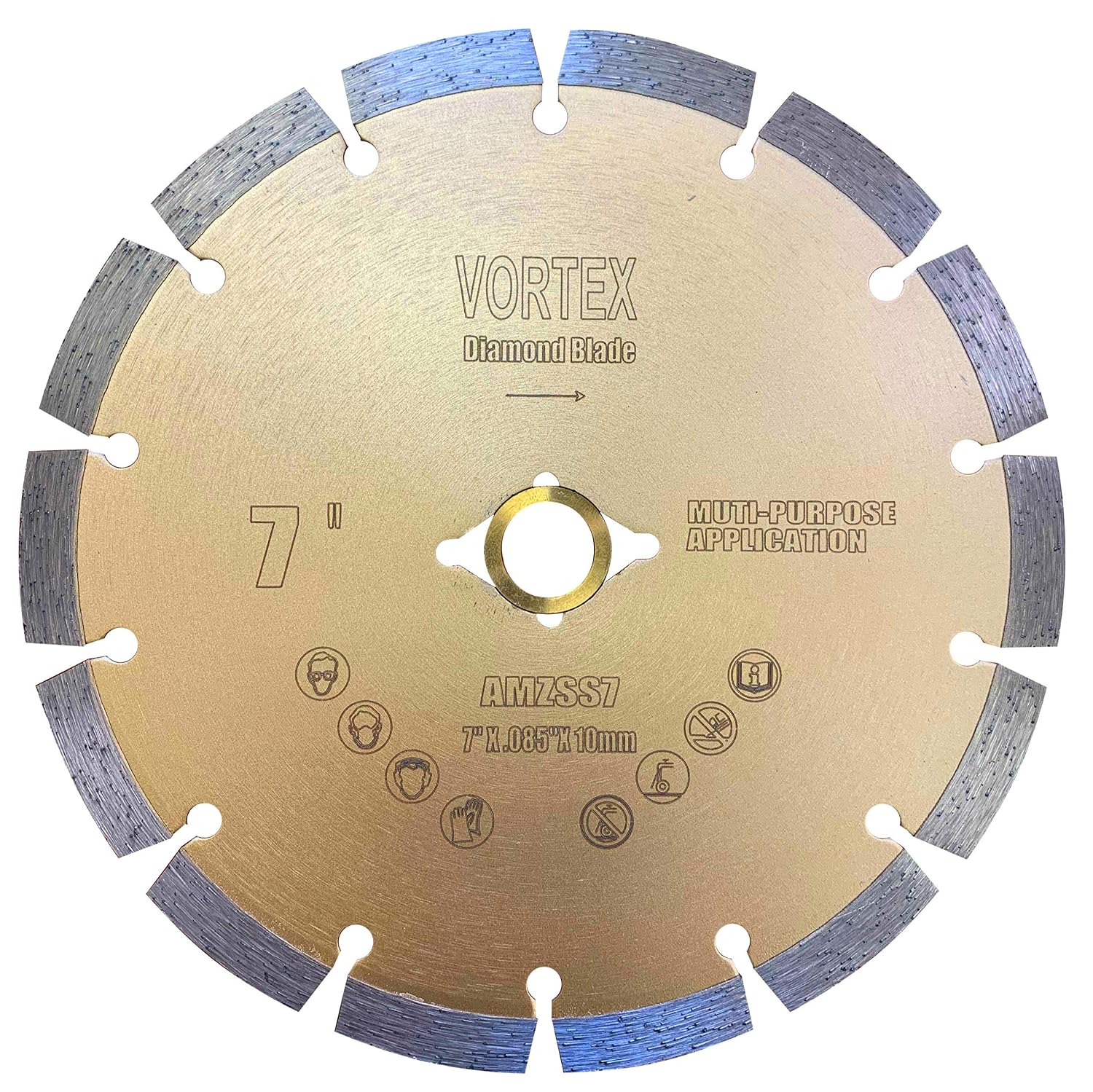 (20 Pack) VTXMax VSS 7 Inch Dry or Wet Cutting General Purpose Power Saw Segmented Diamond Blades for Concrete Stone Brick Masonry (7' (20 pcs))