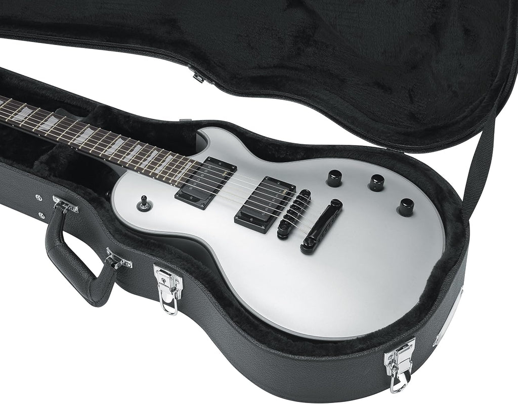 Gator Cases Deluxe Wood Hard-Shell Case for Les Paul Electric Guitars (GW-LPS)