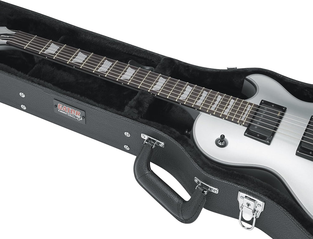 Gator Cases Deluxe Wood Hard-Shell Case for Les Paul Electric Guitars (GW-LPS)