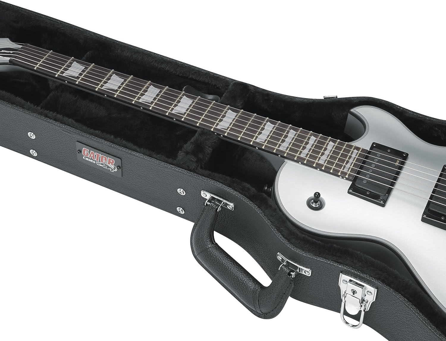 Gator Cases Deluxe Wood Hard-Shell Case for Les Paul Electric Guitars (GW-LPS)