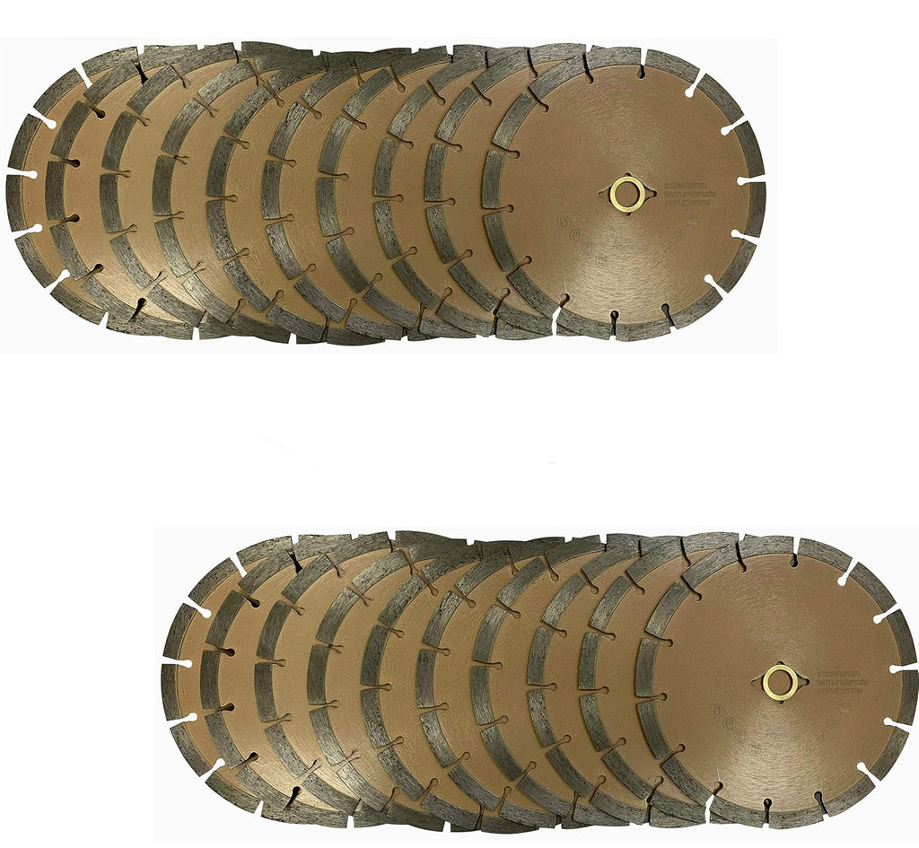 (20 Pack) VTXMax VSS 7 Inch Dry or Wet Cutting General Purpose Power Saw Segmented Diamond Blades for Concrete Stone Brick Masonry (7' (20 pcs))