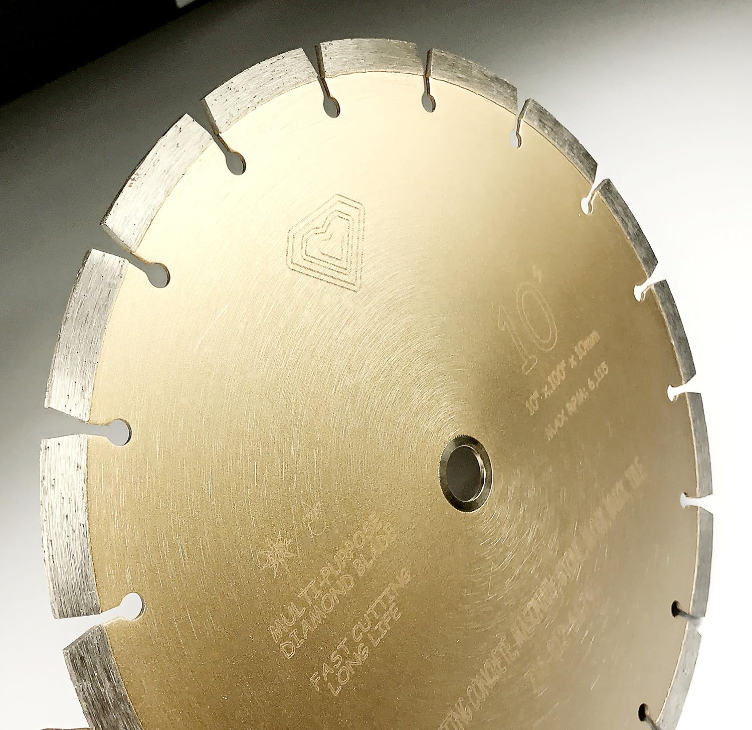(10 Pack) ALSKAR DIAMOND 10 inch Dry or Wet Cutting General Purpose High Speed Segmented Diamond Saw Blades for Concrete Stone Brick Masonry (10' - 10 pcs)