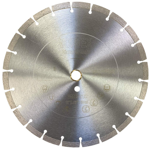 (10 Pack) VTXMax VSS 12 Inch Dry or Wet Cutting General Purpose Power Saw Segmented Diamond Blades for Concrete Stone Brick Masonry (12' (10 pcs))