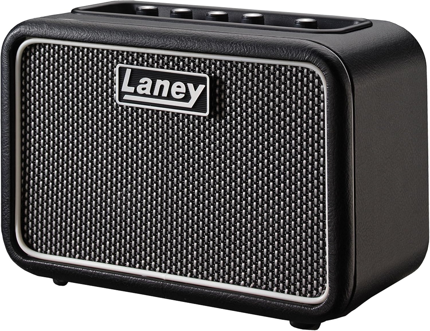Laney MINI-ST-SUPERG Battery Powered Stereo Guitar Amp with Smartphone Interface, Black