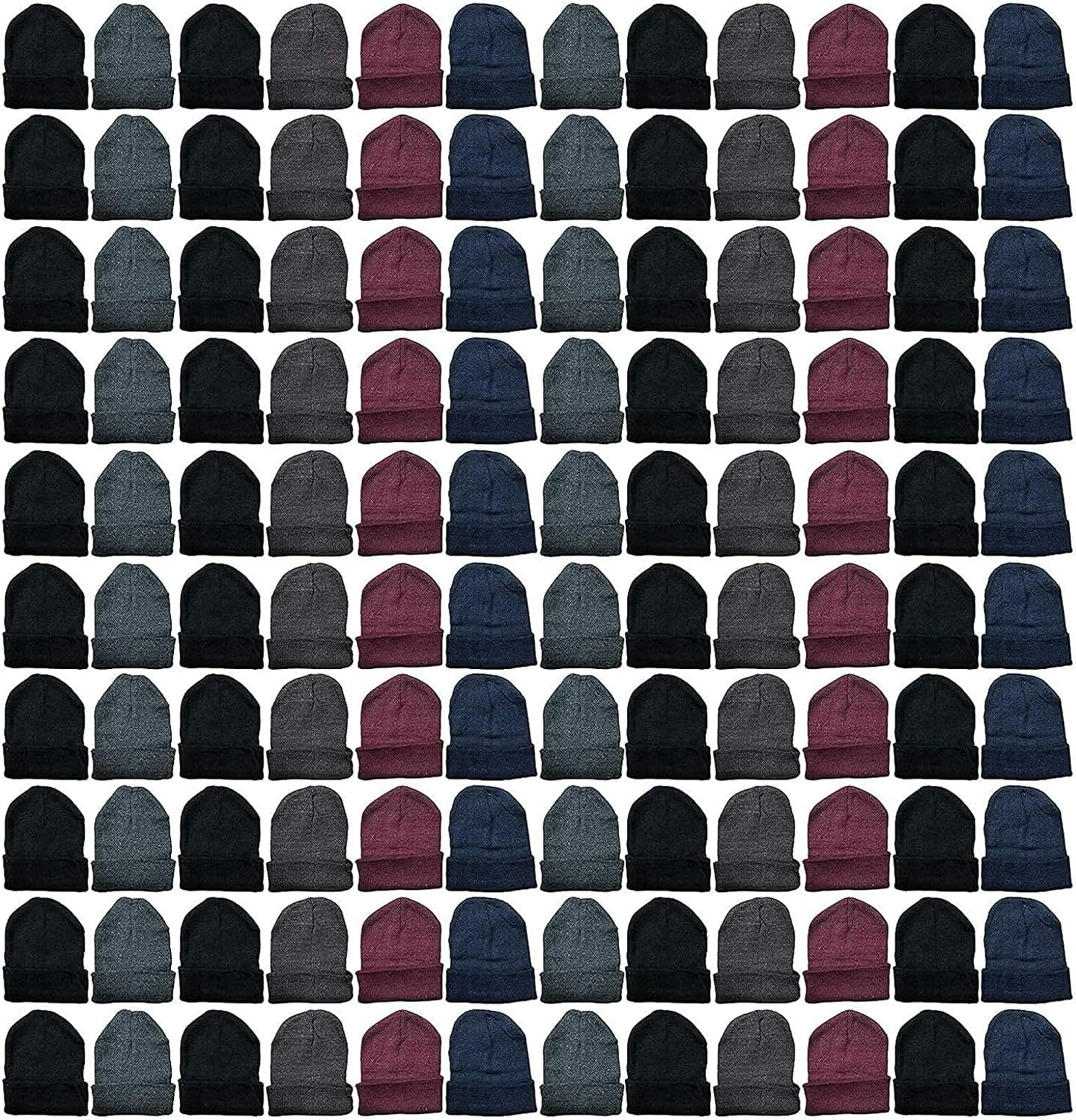 Yacht & Smith Wholesale Winter Beanies Hat, Adults Sets, Homeless Donation Shelters